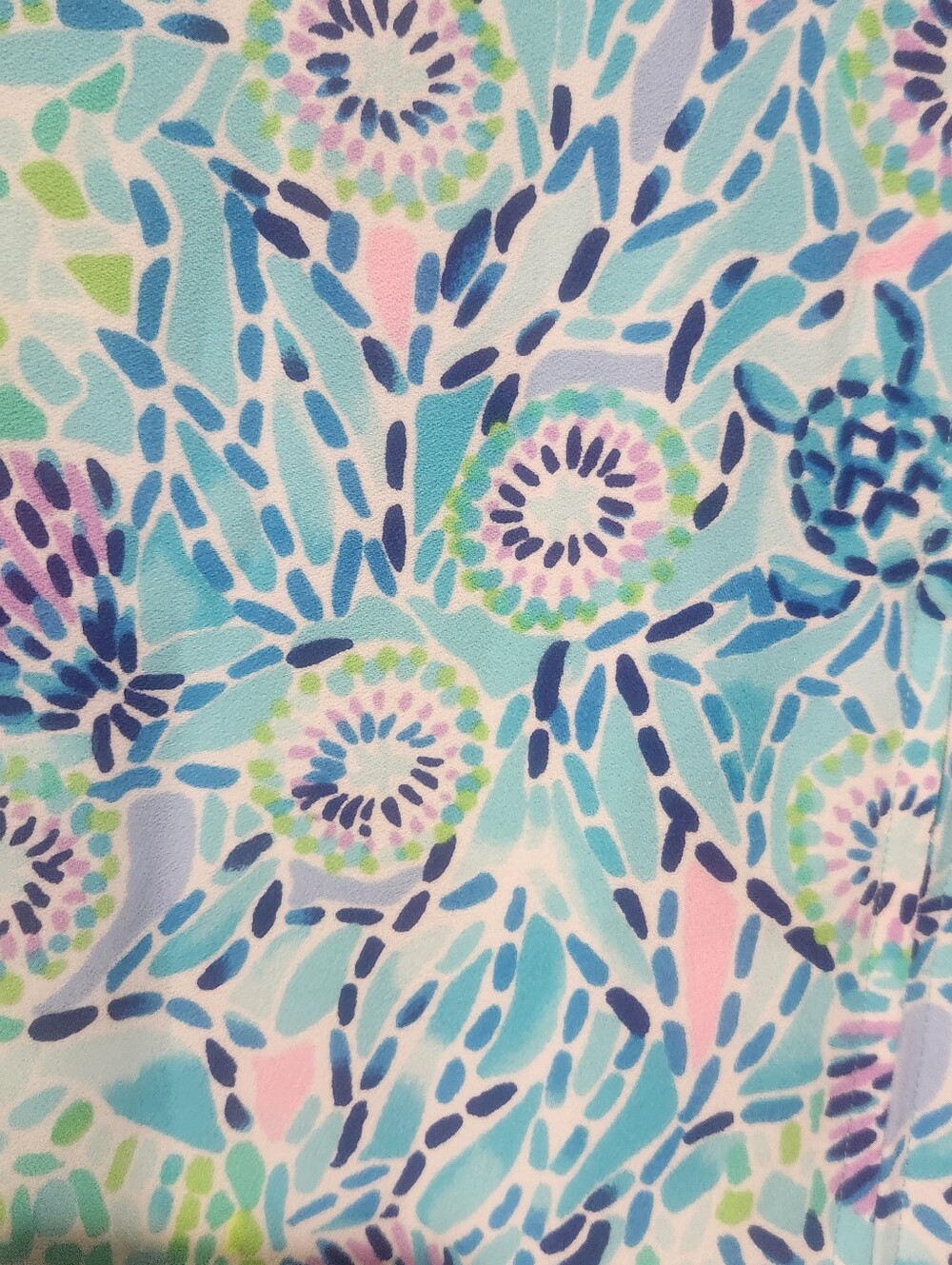 Lily Pulitzer Blue Ibiza Short Romper With  Gold Chain Size 10 - Picture 6 of 7